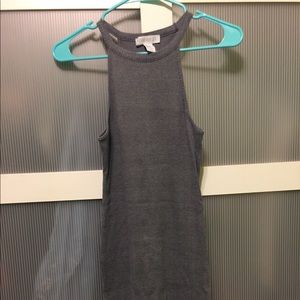 Grey Halter Dress